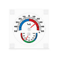 Термогигрометр оконный ТГО-1 (-50...+50С) липучка прозрачный пластик, (300507)