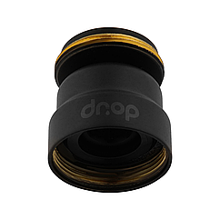Поворотний 360° адаптер DROP COLOR CL360-BL зовнішня різьба 24 мм кут 15° латунь чорний