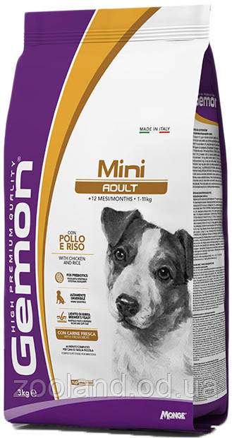 70386050 Gemon Mini Adult курка з рисом, 3 кг