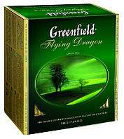 Чай Грінфілд Flying Dragon зелений китайський 100 пакетів по 2 г