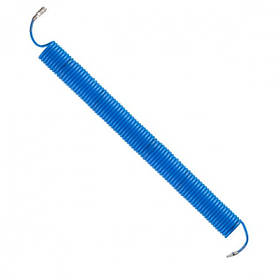 Шланг спіральний поліуретановий 6.5х10 мм, 15 м зі швидкорознімними з'єднаннями INTERTOOL PT-1712