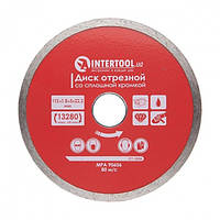 Диск алмазный отрезной по плитке, со сплошной кромкой, 115мм, 22-24% INTERTOOL CT-3006