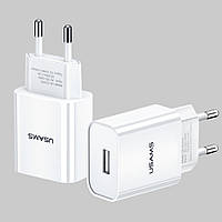 Сетевое зарядное устройство для USAMS US-CC075 T18 Single USB Travel Charger