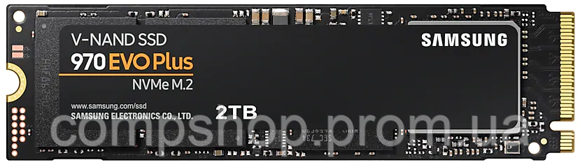 Твердотільний диск M.2 2TB Samsung 970 EVO PLUS (NVMe PCIE 3-bit MLC, Read/Write 3500/3300 MB/sec) (код, фото 1