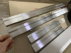 Накладки на пороги Nissan ROGUE III з 2021- (Standart)