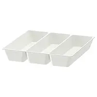UPDATERA Лоток/контейнер для столових приборів, білий, 32x31 см