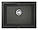 Кухонна мийка композитна GROHE K700U чорна прямокутна 610x200 мм (31655AT0), фото 4