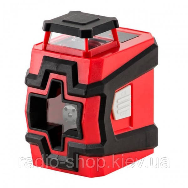 Рівень лазерний 360°, 2 лазерні головки, зелений лазер INTERTOOL MT-3062, фото 1