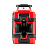 Рівень лазерний 360°, 2 лазерні головки, зелений лазер INTERTOOL MT-3062, фото 3