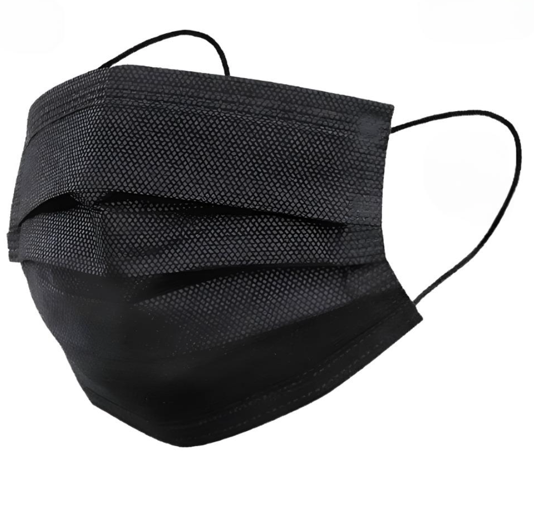 Маска одноразова медична чорна 1 шт*, фото 1