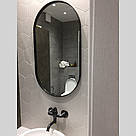 Овальне дзеркало в стилі лофт 60х80 INSANA Black 3, фото 4