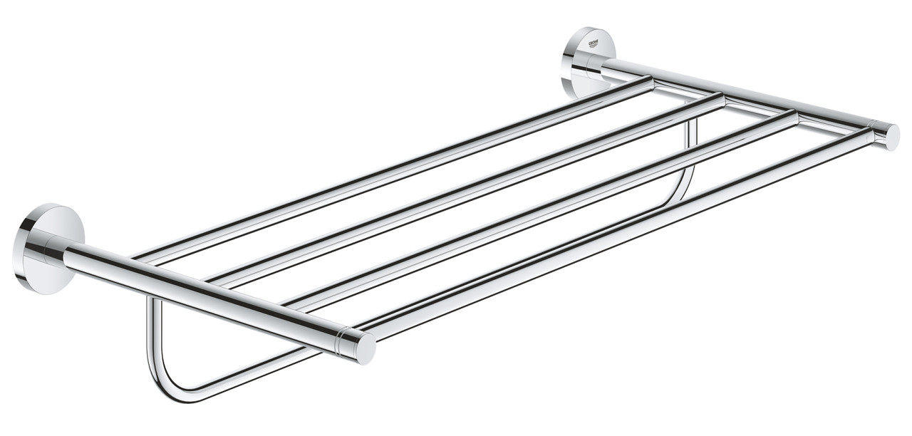 Полиця для рушників GROHE Essentials New, хромована, настінна, 550 мм (40800001)