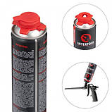 Клей-піна монтажна професійна, всесезонна, 750 мл/1000 г, 14+ м2, під пістолет INTERTOOL FS-2000, фото 2