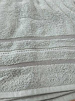 Рушник махровий гладкофарбований  сірий 50х90, 50х90