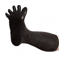 Латексные высокие носки с пальцами черного цвета Uabdsm размер Medium IntimPro