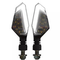 Поворотники LED, з білим габаритом 2 шт (yellow+white)