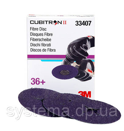 3M 33407 - Фіброві шліфувальні круги 786C CUBITRON II, 115Х22мм, P36+, фото 2