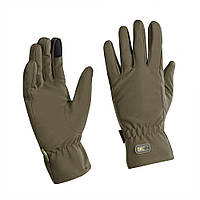 Защитные перчатки с сенсорными нашивками / Рабочие варежки M-Tac Winter Soft Shell олива размер S