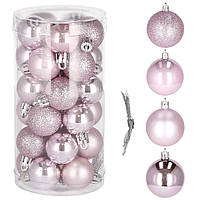 Новогодние шары (шарики) набор Springos d=3 см 30 шт CA0149. Елочные (новогодние) игрушки I'Pro