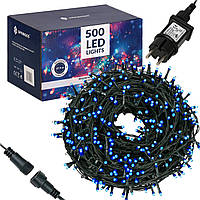 Гирлянда уличная 25 м 500 LED лампочек с синим свечением Springos CL0523 I'Pro