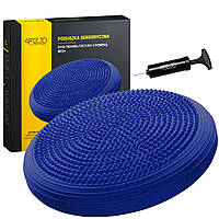 Балансировочная подушка-диск 4FIZJO MED+ 33 см (сенсомоторная) массажная 4FJ0319 Blue I'Pro