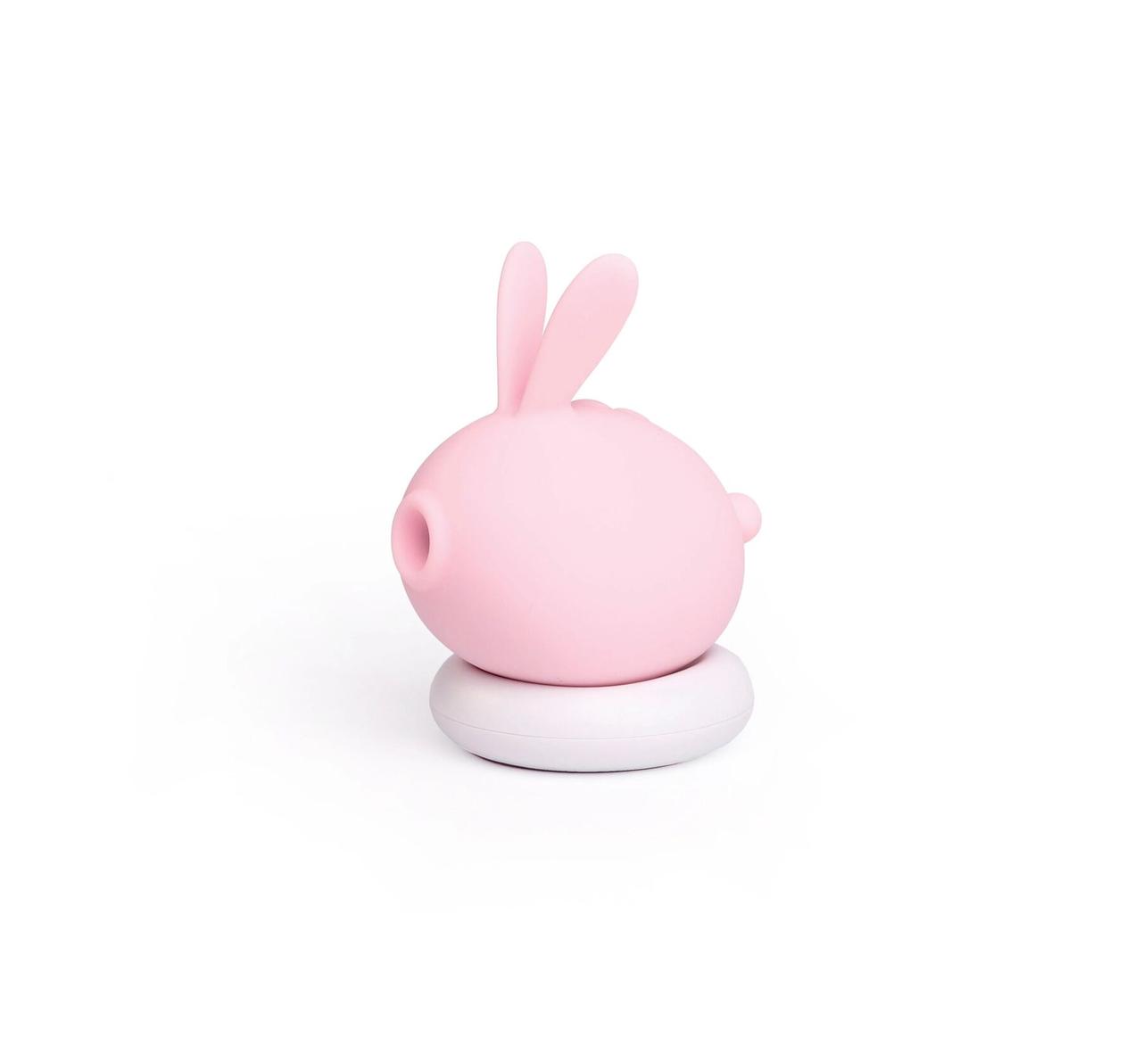 Вакуумний кліторальний стимулятор із вібрацією KisToy Too Simple Pink