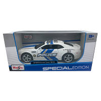 Машинка игрушечная 2010 Chevrolet Camaro SS RS Police, масштаб 1:24, 31208 white