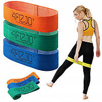 Резинка для фитнеса и спорта тканевая 4FIZJO Flex Band 3 шт 1-15 кг 4FJ0126 I'Pro