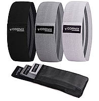 Резинки для фитнеса и спорта тканевые Cornix Hip Band набор 3 шт XR-0049 I'Pro