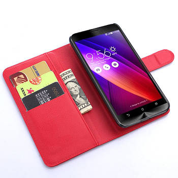 Чохол-книжка Litchie Wallet для Asus Zenfone 2 (ZE551ML / ZE550ML) Червоний