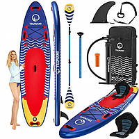 Сапборд. SUP board. Сап доска TSUNAMI Wave T04 350 см + весло, кресло, насос. Доска для серфинга, SUP доска