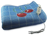 Электропростынь с подогревом, двуспальная с сумкой electric blanket 150*170 blue cherry