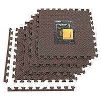 Мат-пазл (ласточкин хвост) Cornix Mat Puzzle EVA 120 x 120 x 1 cм XR-0238 Braun I'Pro