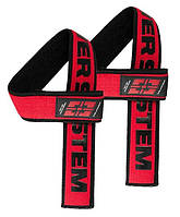 Кистьові ремені Power System PS-3401 Lifting Straps Duplex Black/Red