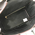 Шкіряна популярна сумка з клапаном дві ручки 20см КТ-835-20 Чорна, фото 6