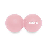 Массажный мяч Cornix Lacrosse DuoBall 6.3 x 12.6 см XR-0116 Coral I'Pro