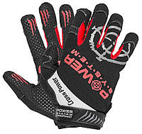 Перчатки для кроссфита с длинным пальцем Power System PS-2860 Cross Power Black/Red M GoodPlace