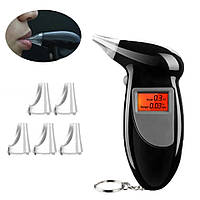 Карманный цифровой Alcohol Tester алкотестер с LCD Digital Breath, Черный