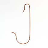 Гачки для новорічних прикрас металеві, бронзові, 7 см, 20 шт (030011), фото 2