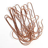 Гачки для новорічних прикрас металеві, бронзові, 7 см, 20 шт (030011), фото 3