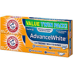 Зубна паста Arm & Hammer Advance White Anticavity Fluoride Toothpaste Clean Mint Twin Pack 6 oz (170 g) Each