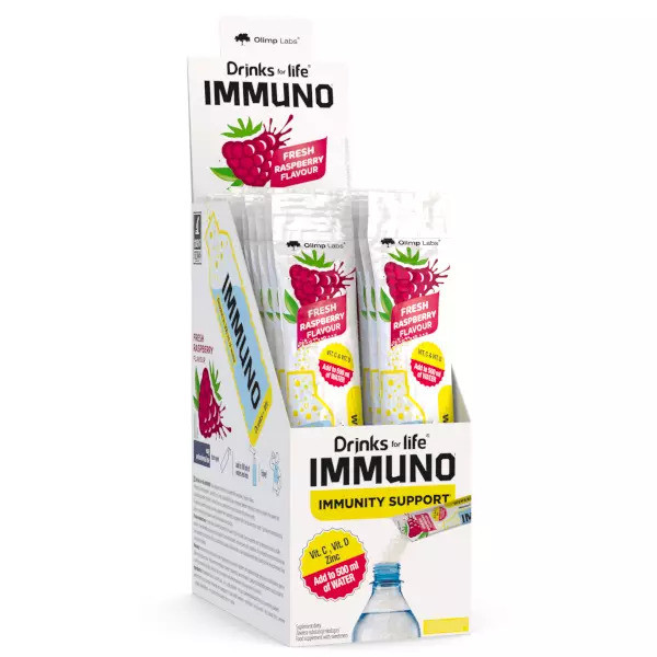 Підтримка імунітету Olimp Drinks for life Immuno 20x9 g (Raspberry), фото 1