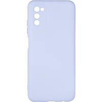 Чехол - накладка для Samsung A03s / бампер на самсунг А03c / soft touch / сиреневый .