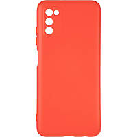 Чехол - накладка для Samsung A03s / бампер на самсунг А03c / soft touch / красный .