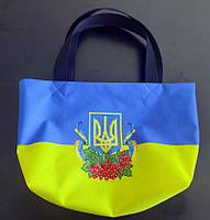 Эко-сумка (шопер) для вышивки бисером или нитками Герб Украины