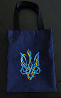 Эко-сумка (шопер) для вышивки бисером или нитками Тризуб