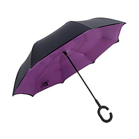 Зонт обратного сложения UP-brella Фиолетовый GS227