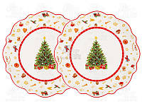 Lefard China Набор тарелок салатных Новогодняя коллекция 21см 985-153