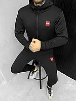 Мужской спортивный костюм The North Face черный , зимний спортивный костюм на флисе The North Face