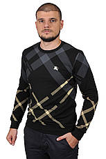 Світшот чоловічий Burberry 24-24K-8603 чорний, фото 4